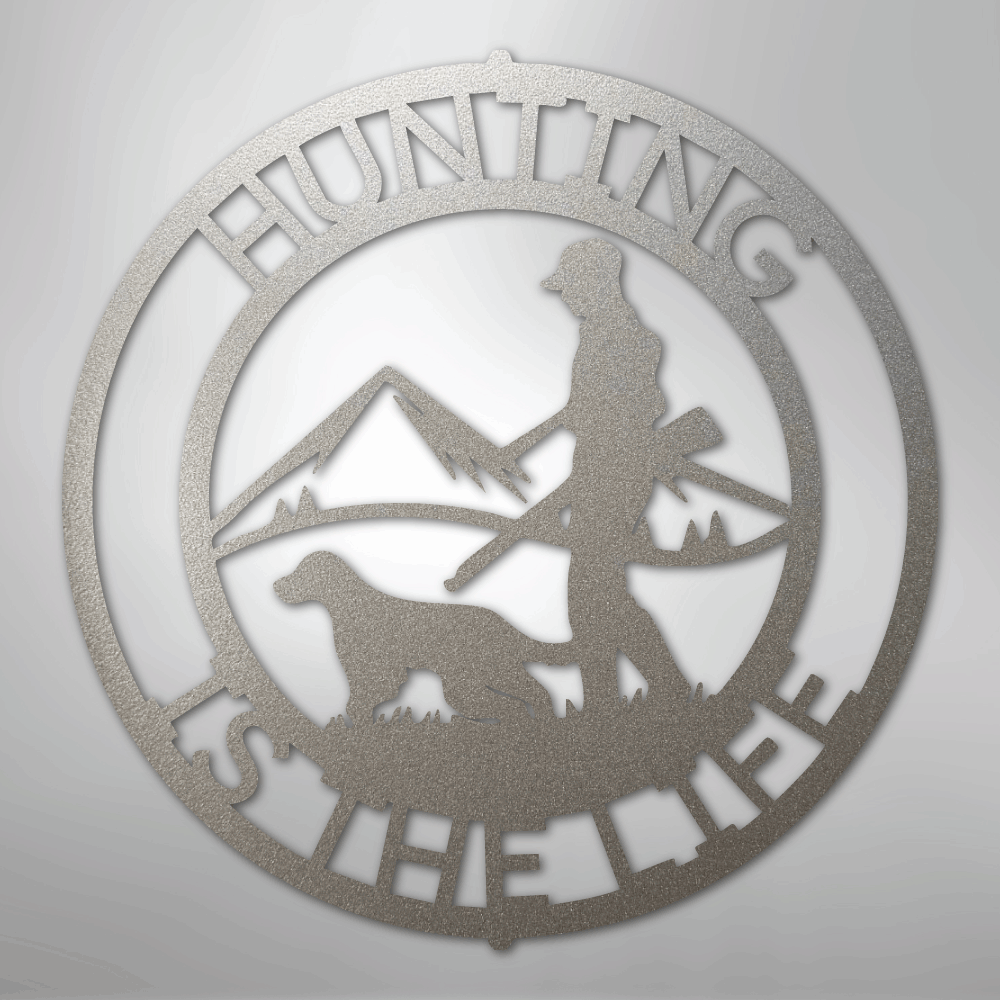 The Hunter Monogram - Steel sign