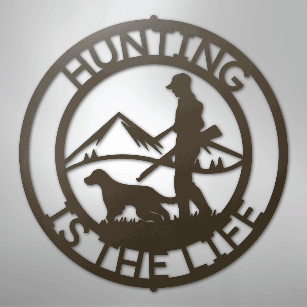 The Hunter Monogram - Steel sign