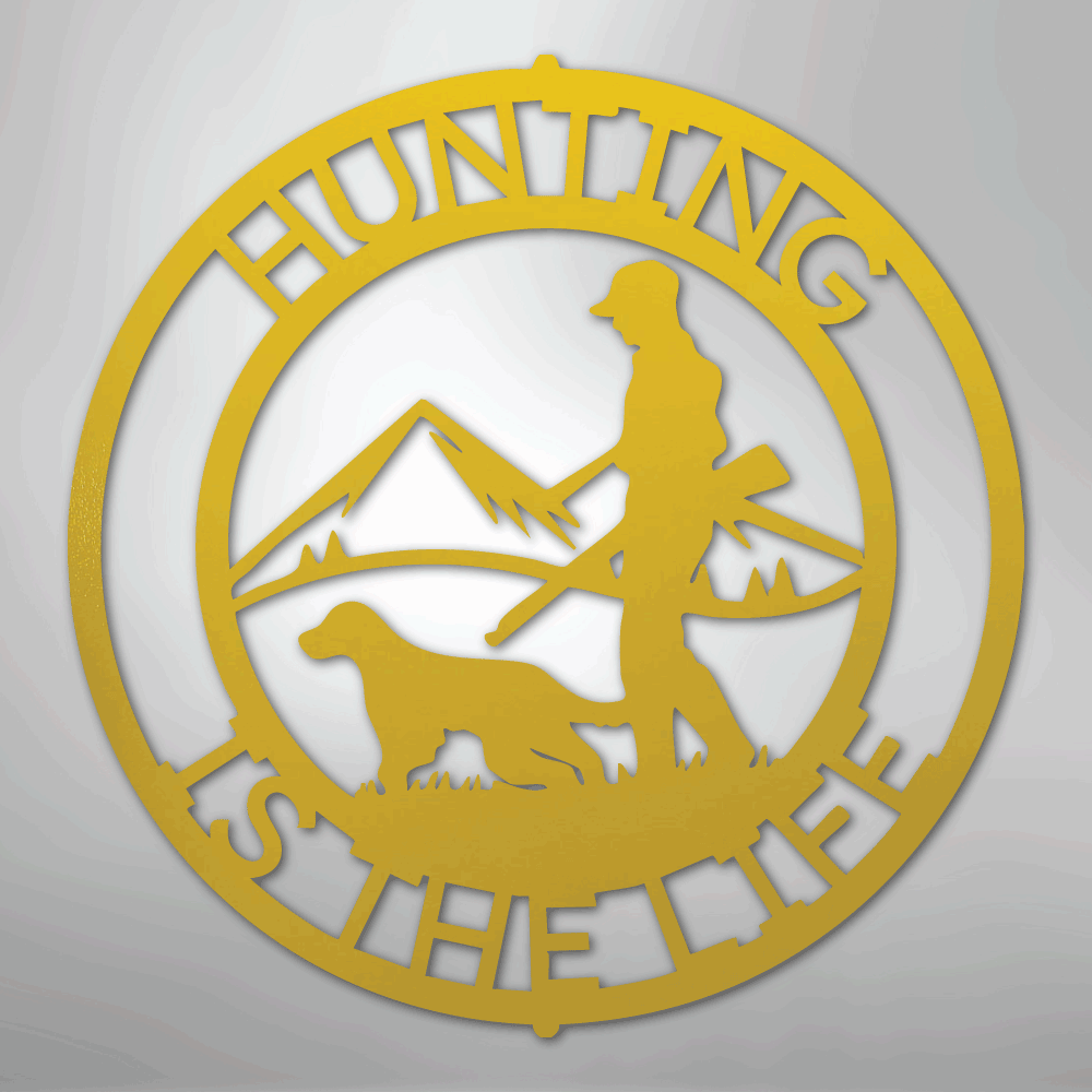 The Hunter Monogram - Steel sign