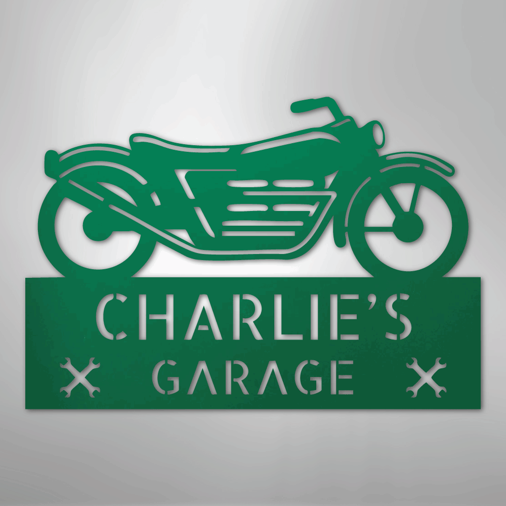 Motorcycle Adventure Monogram - Steel Sign