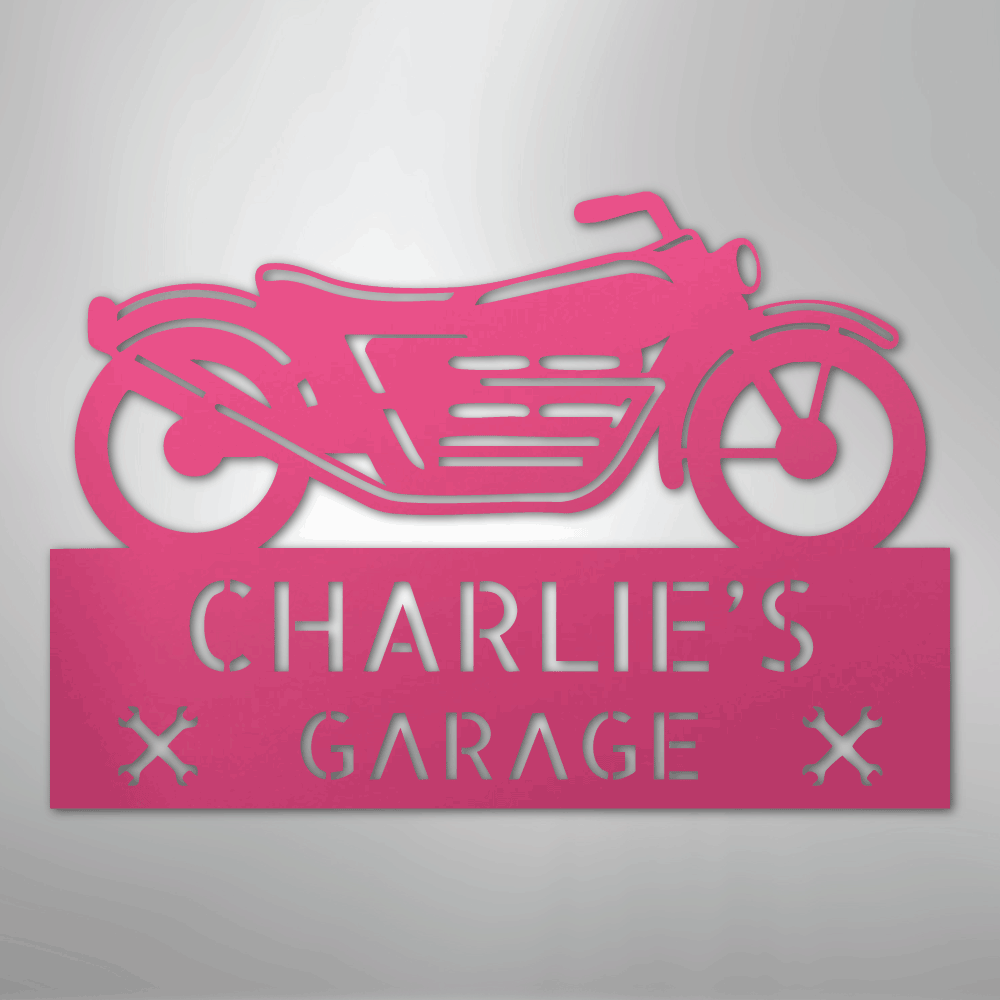 Motorcycle Adventure Monogram - Steel Sign