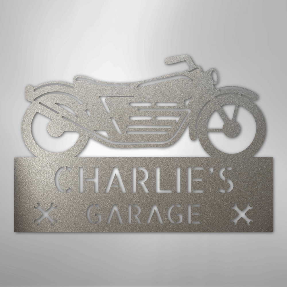 Motorcycle Adventure Monogram - Steel Sign