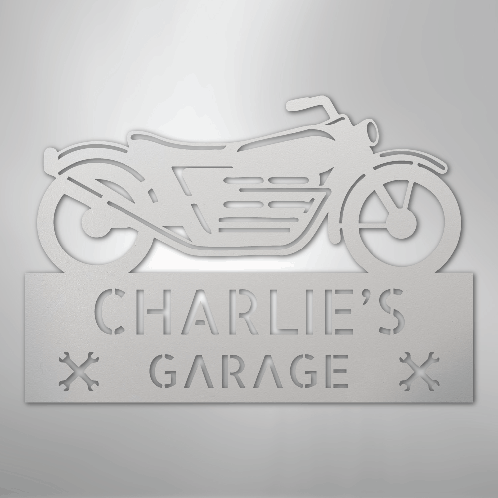 Motorcycle Adventure Monogram - Steel Sign