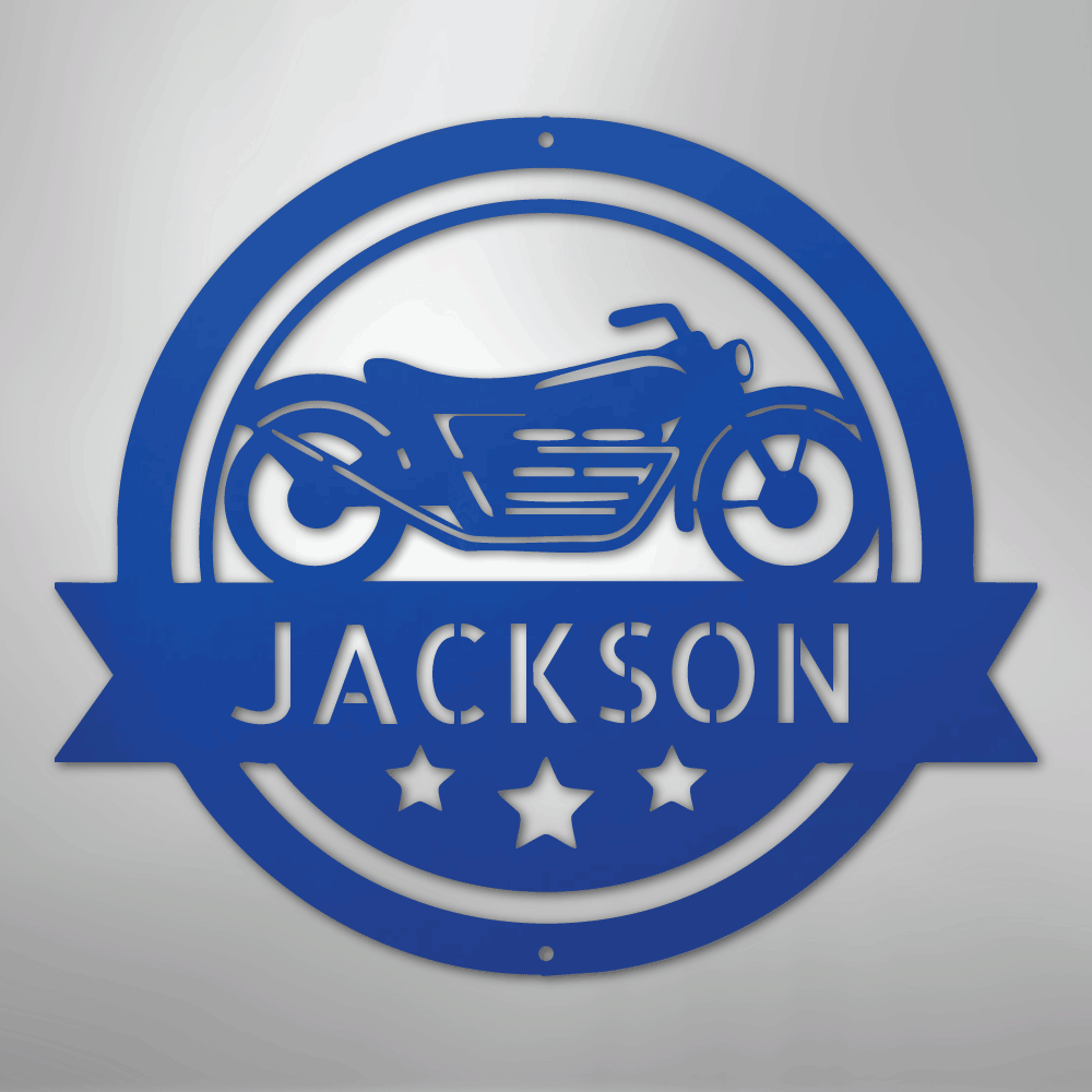 Motorcycle Specialist Monogram - Steel Sign
