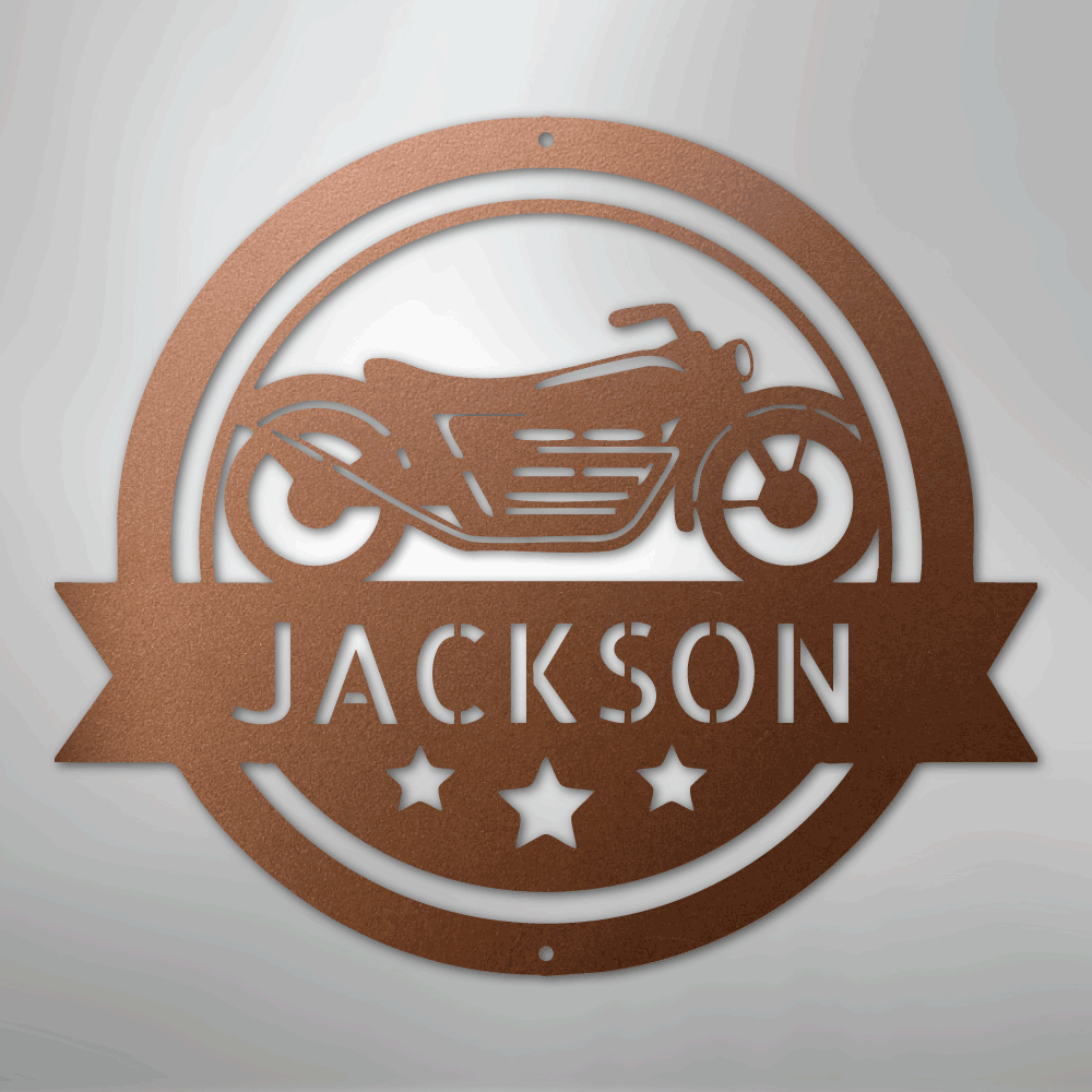 Motorcycle Specialist Monogram - Steel Sign
