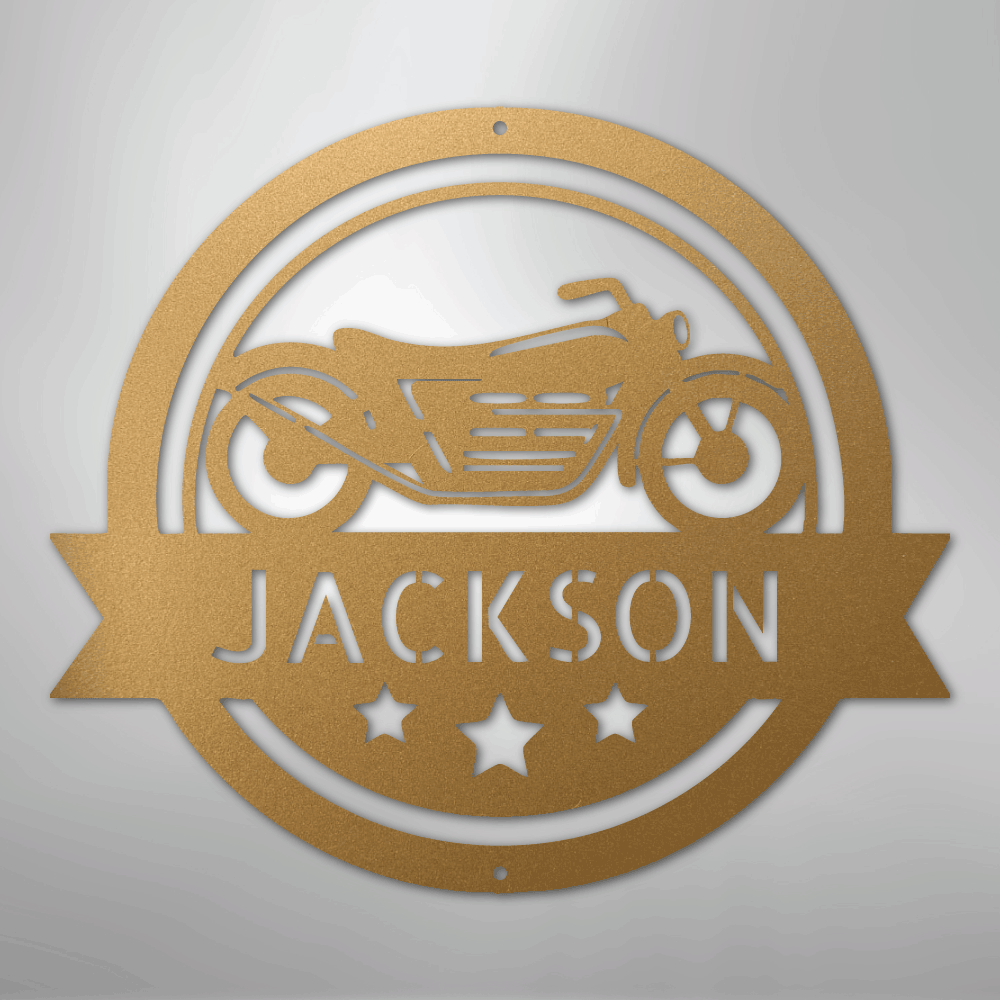 Motorcycle Specialist Monogram - Steel Sign