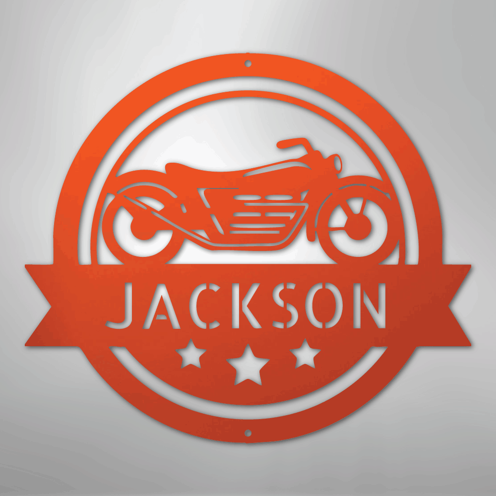 Motorcycle Specialist Monogram - Steel Sign