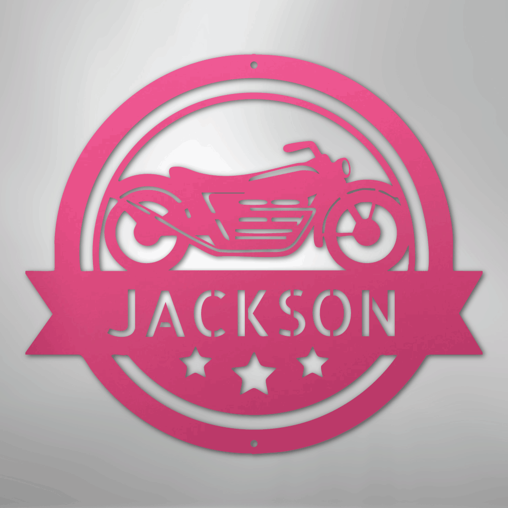 Motorcycle Specialist Monogram - Steel Sign