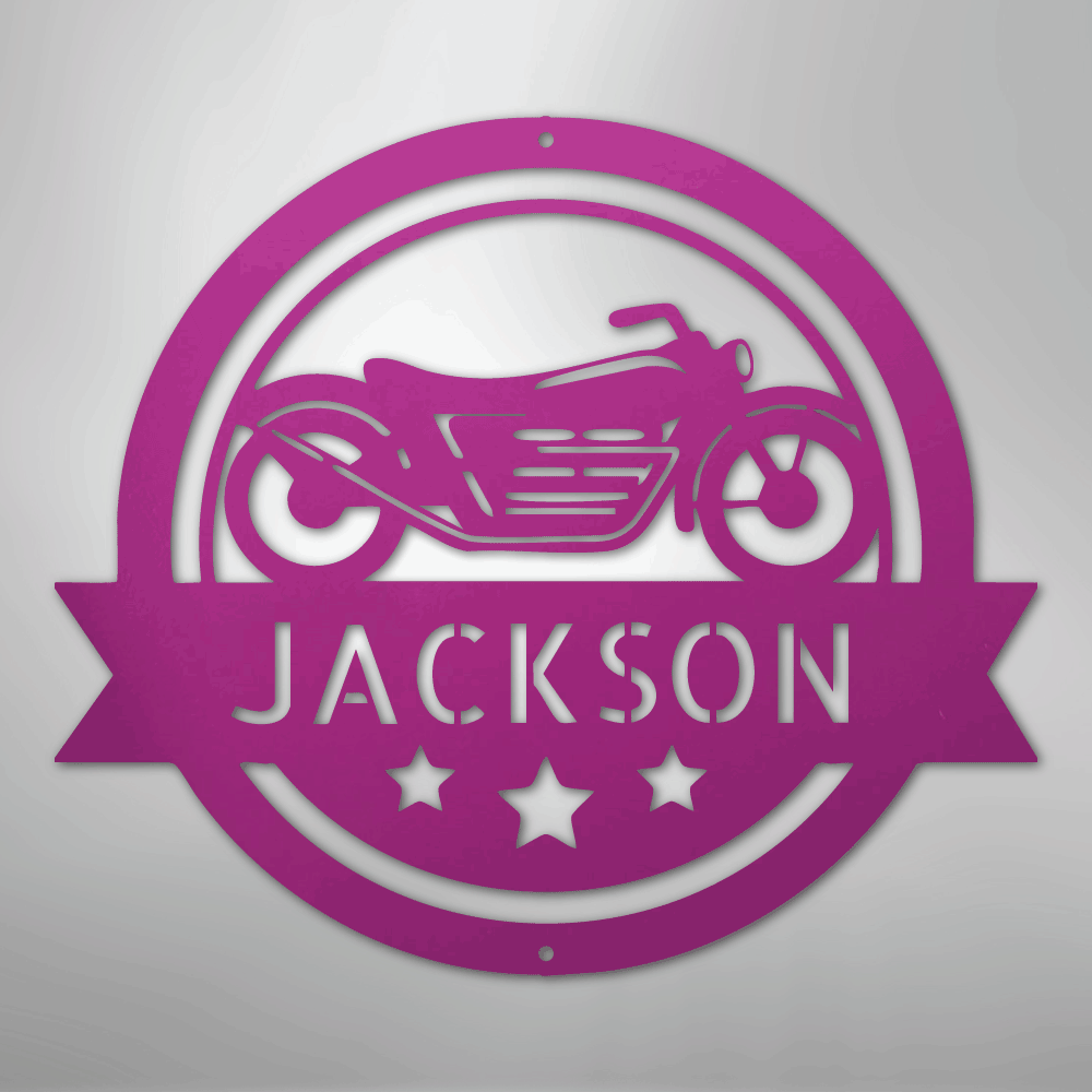 Motorcycle Specialist Monogram - Steel Sign