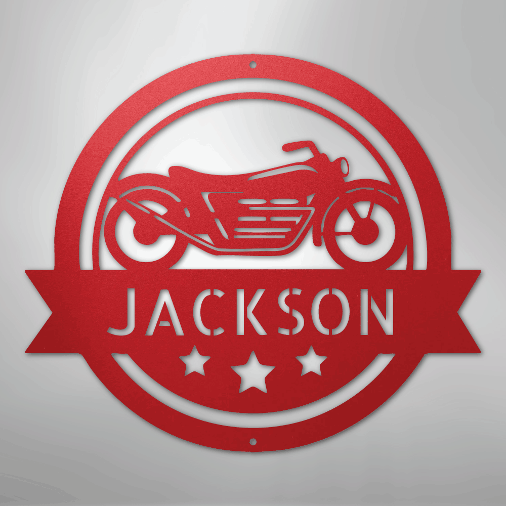 Motorcycle Specialist Monogram - Steel Sign