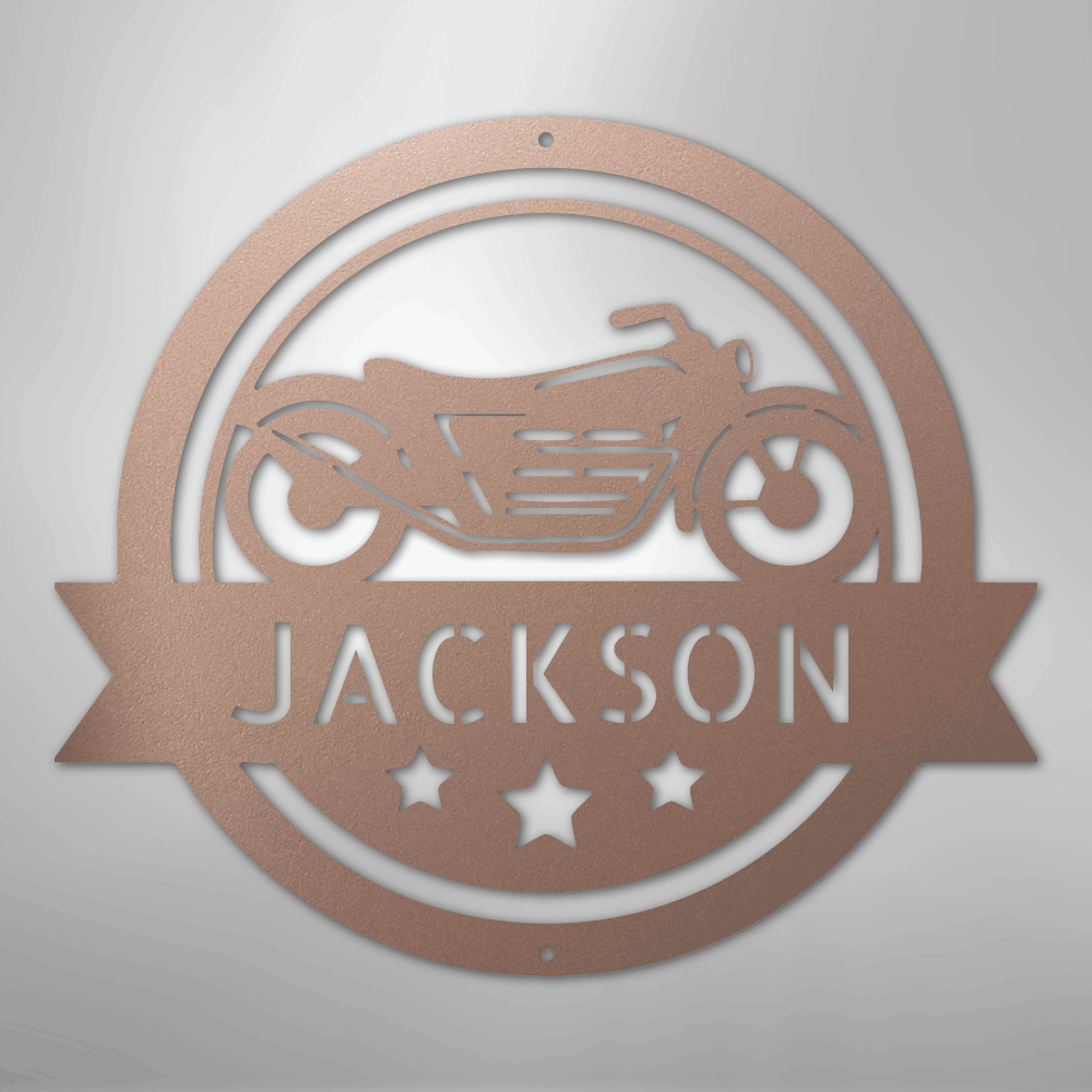 Motorcycle Specialist Monogram - Steel Sign