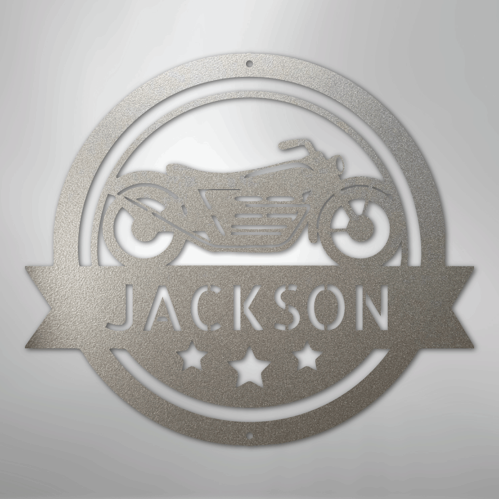 Motorcycle Specialist Monogram - Steel Sign