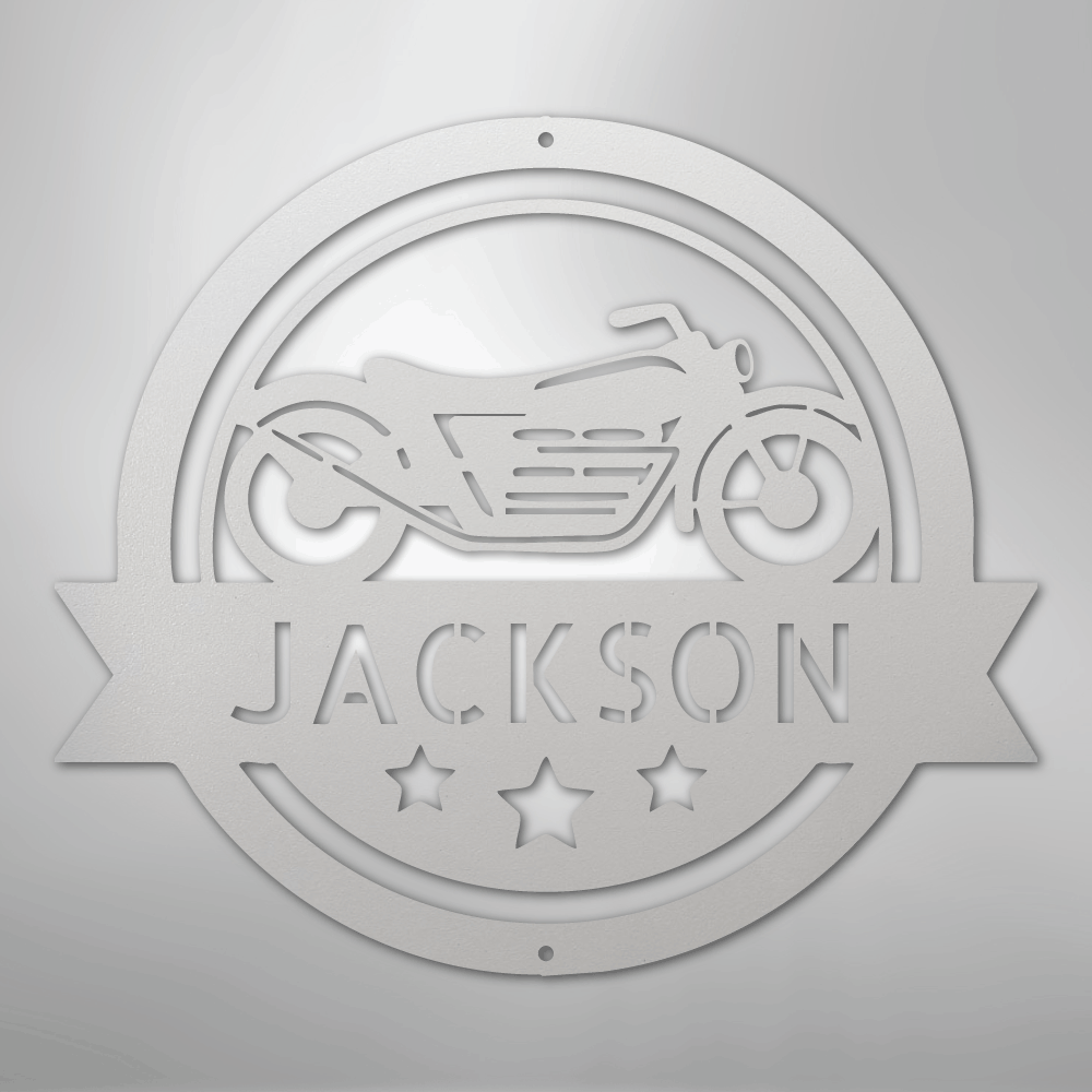 Motorcycle Specialist Monogram - Steel Sign
