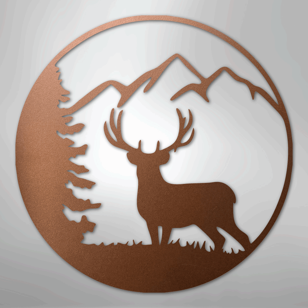 Graceful Deer - Steel Sign