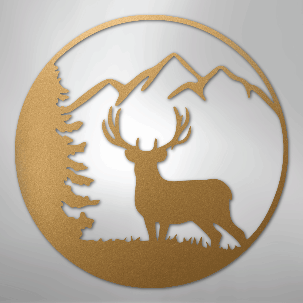 Graceful Deer - Steel Sign