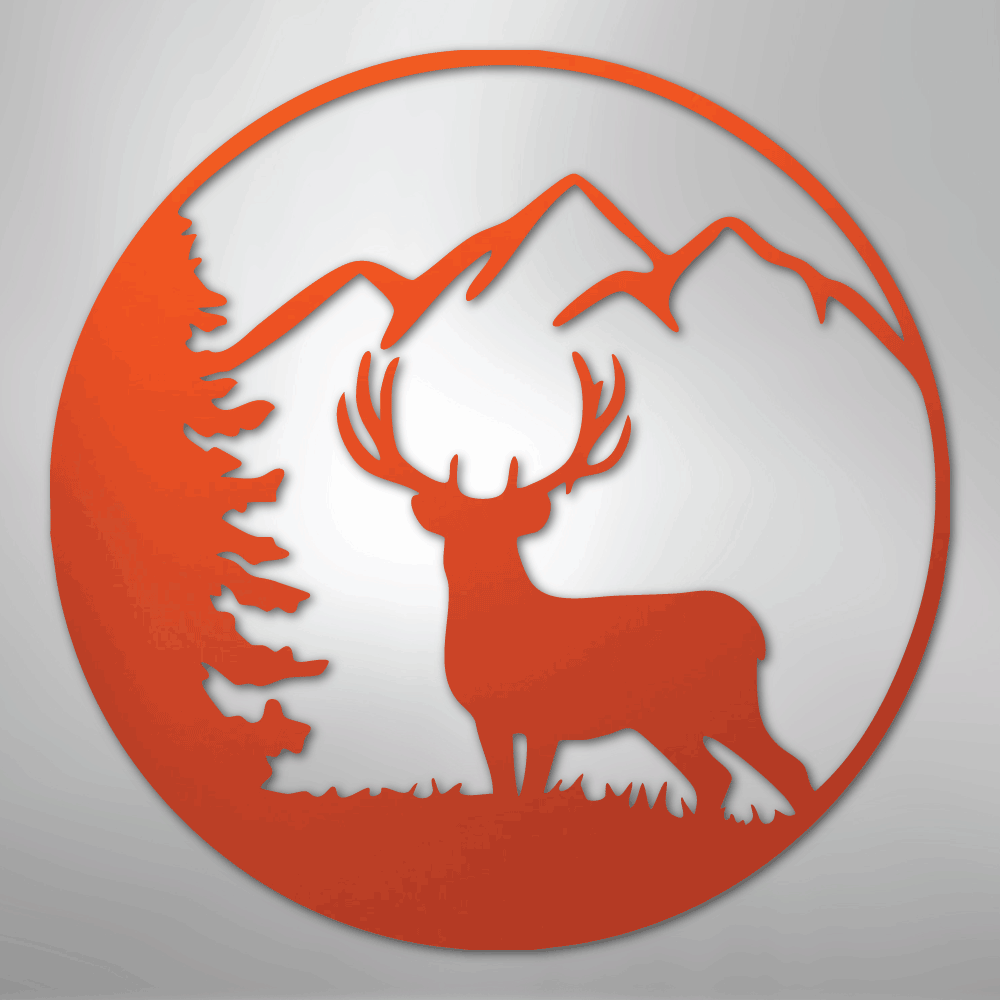 Graceful Deer - Steel Sign