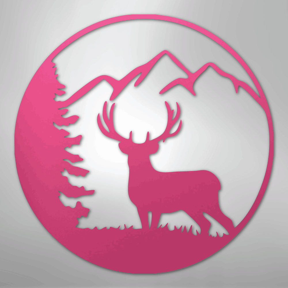 Graceful Deer - Steel Sign