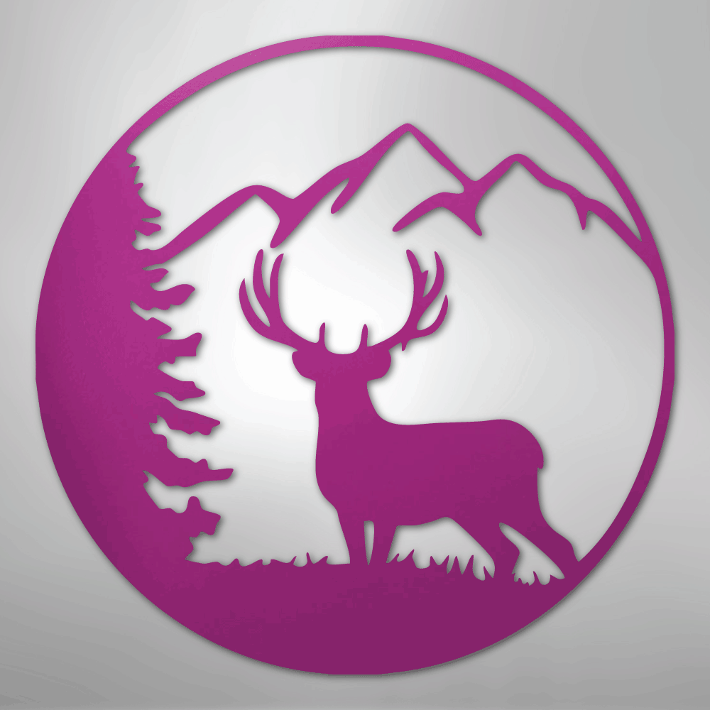 Graceful Deer - Steel Sign