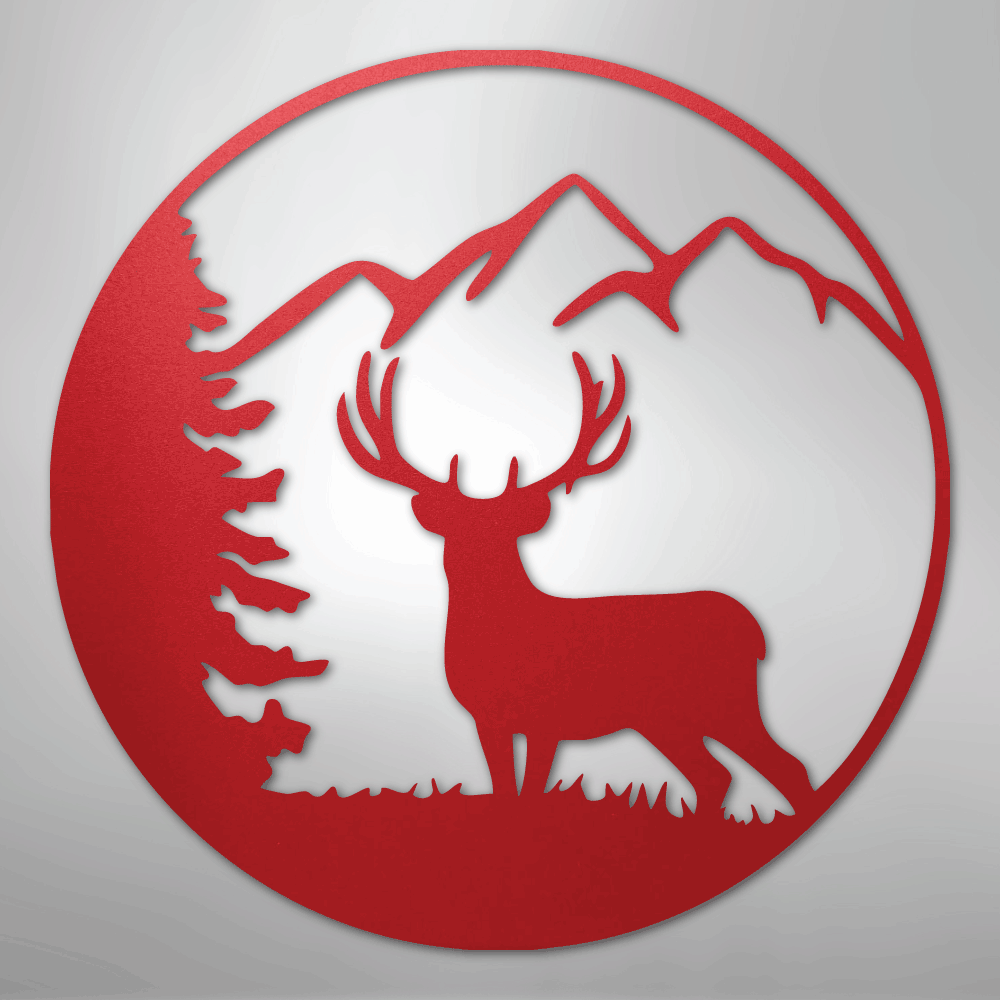 Graceful Deer - Steel Sign