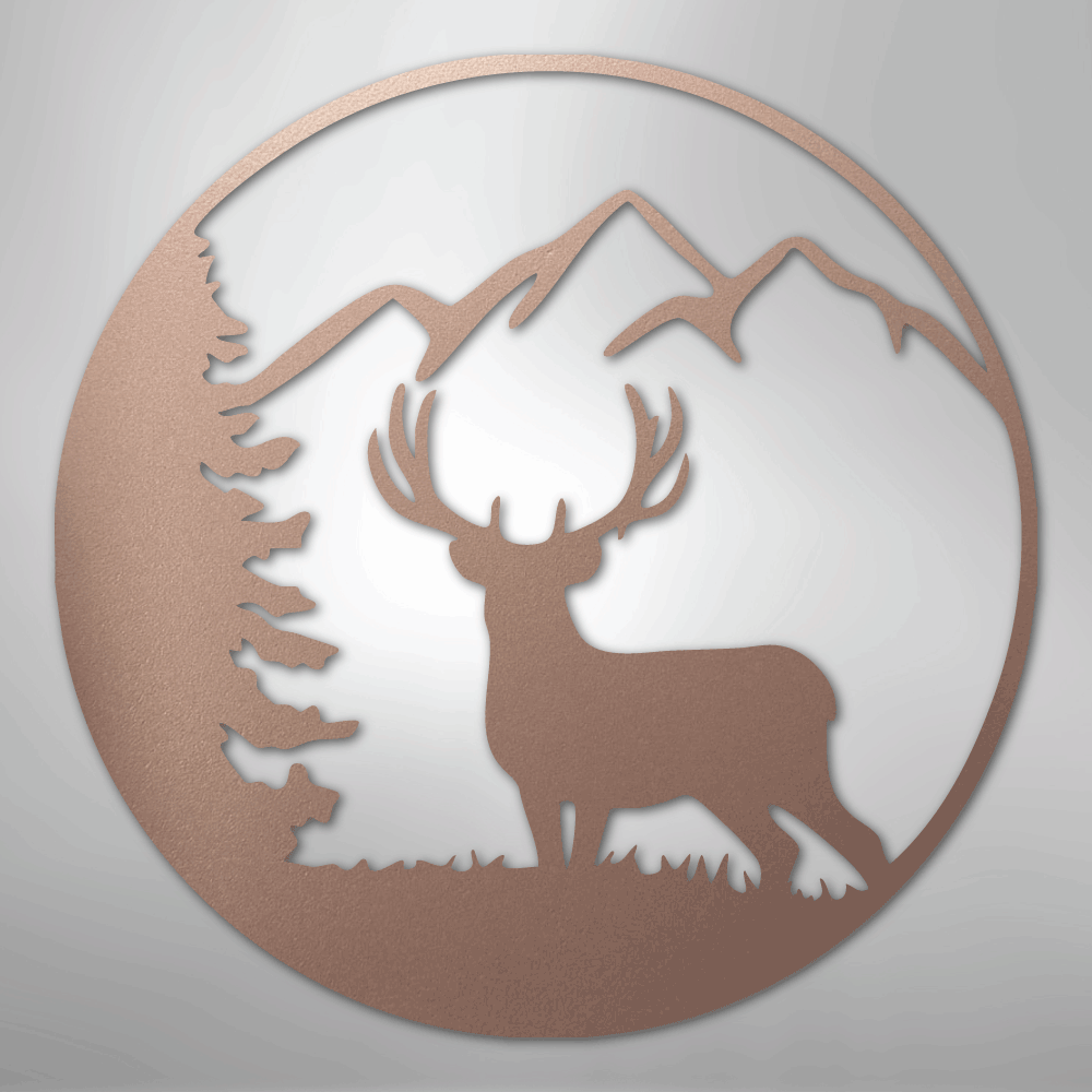 Graceful Deer - Steel Sign