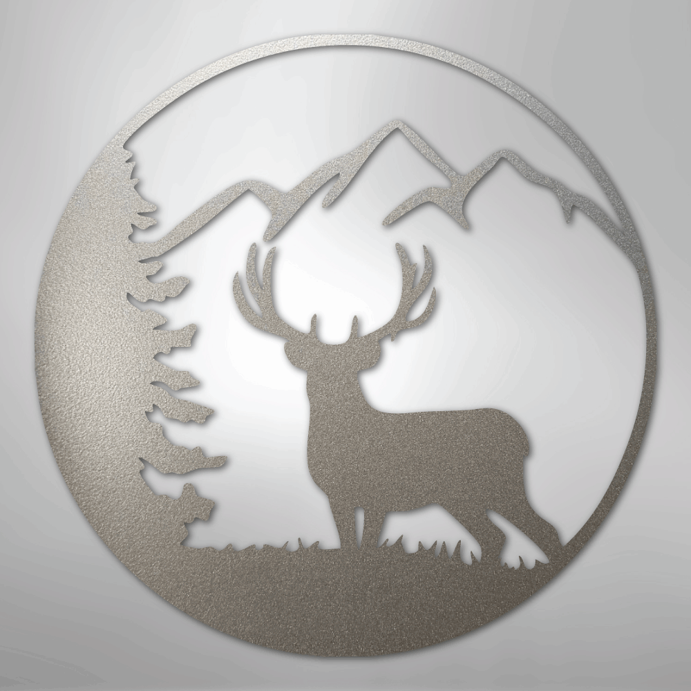 Graceful Deer - Steel Sign
