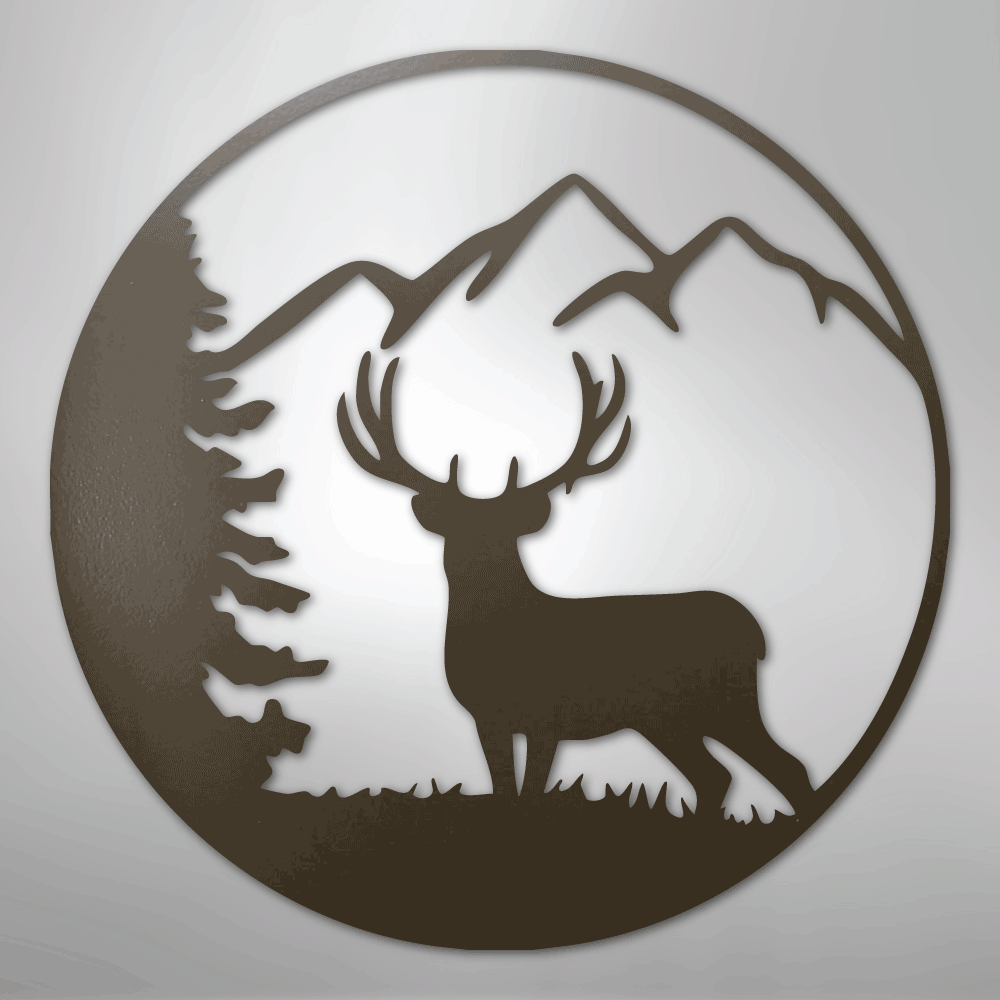 Graceful Deer - Steel Sign