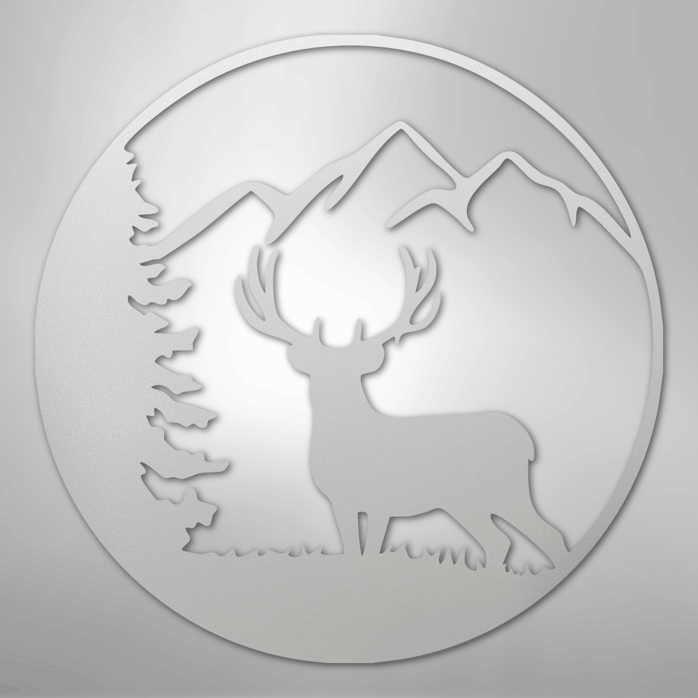 Graceful Deer - Steel Sign