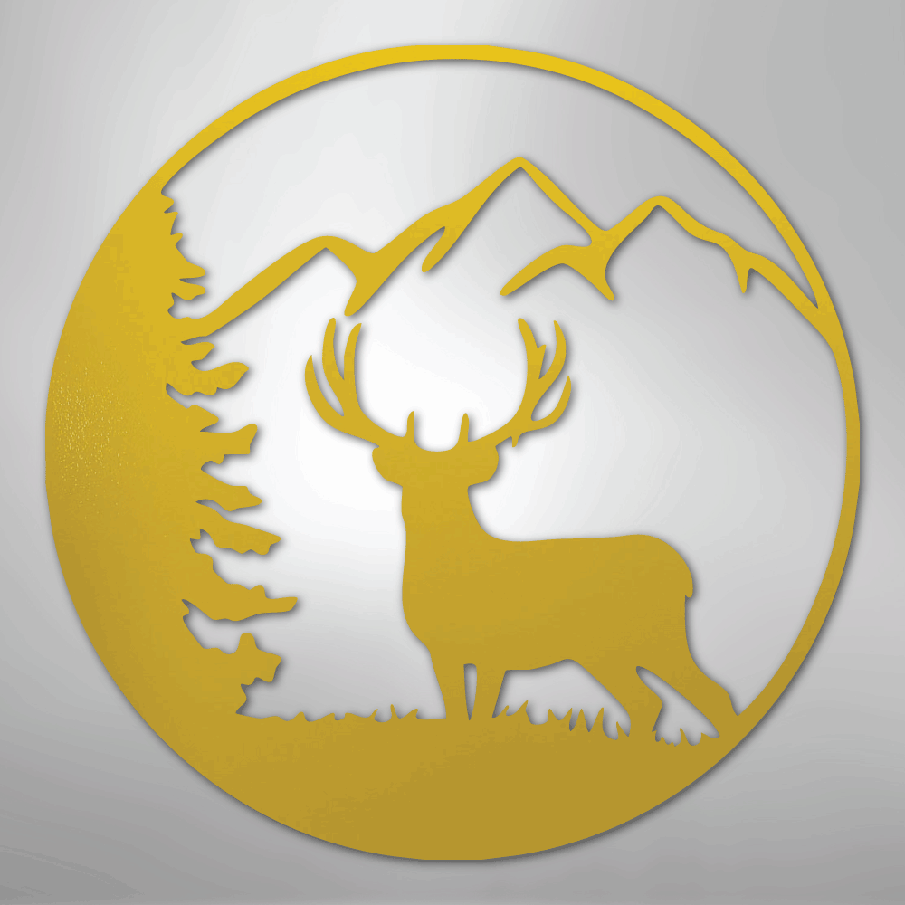 Graceful Deer - Steel Sign