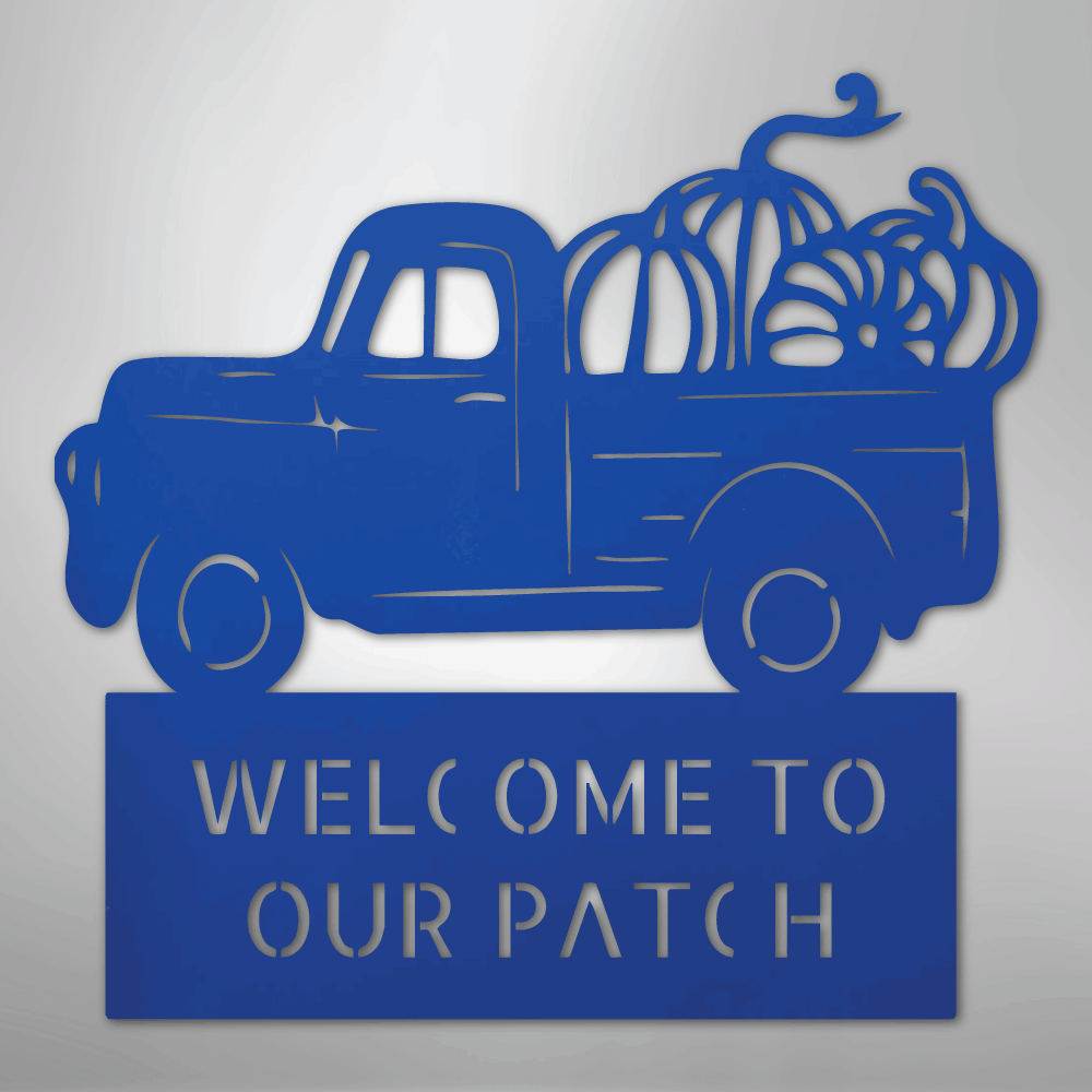 Country Truck Monogram - Steel Sign