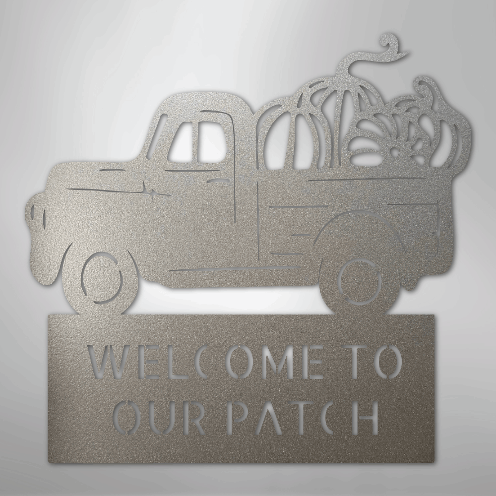 Country Truck Monogram - Steel Sign