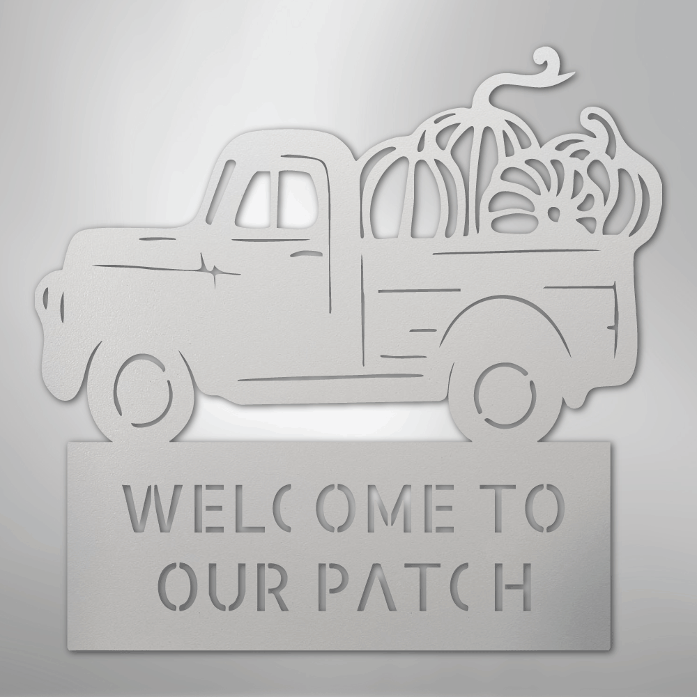 Country Truck Monogram - Steel Sign