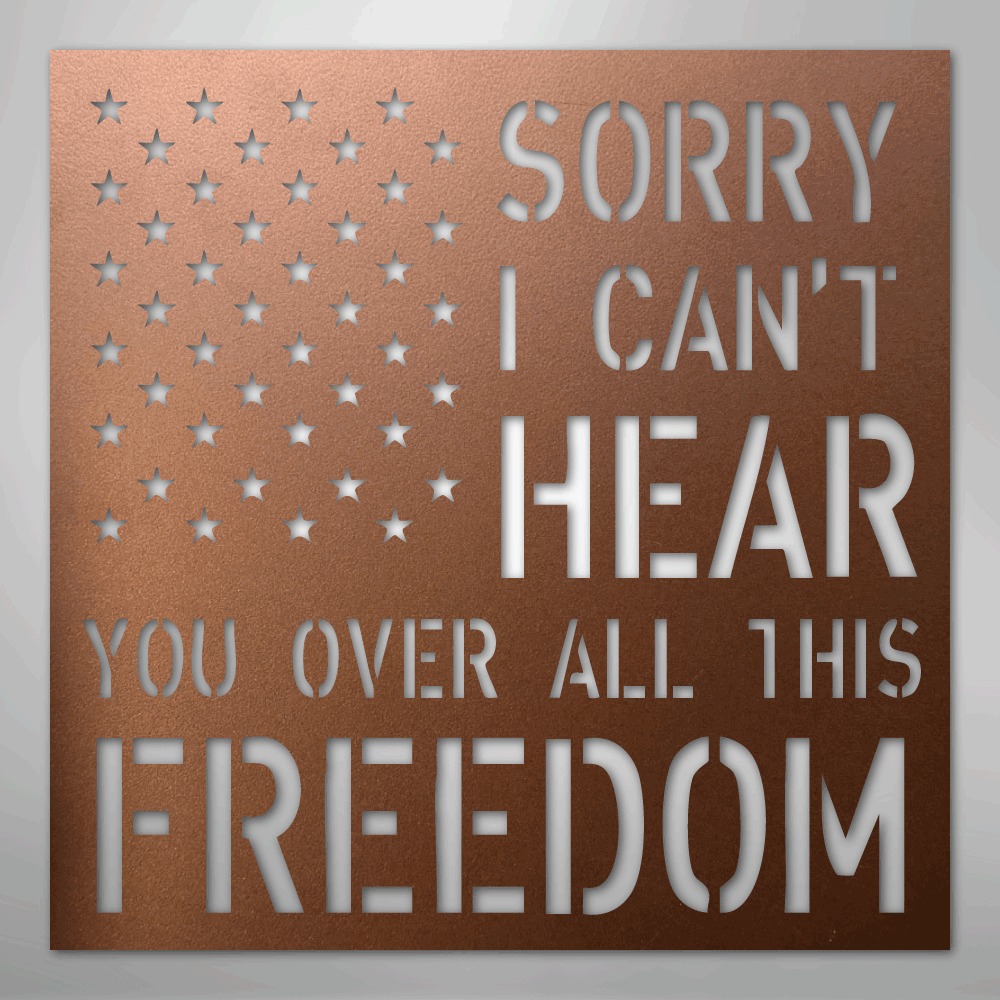 All This Freedom- Steel Sign