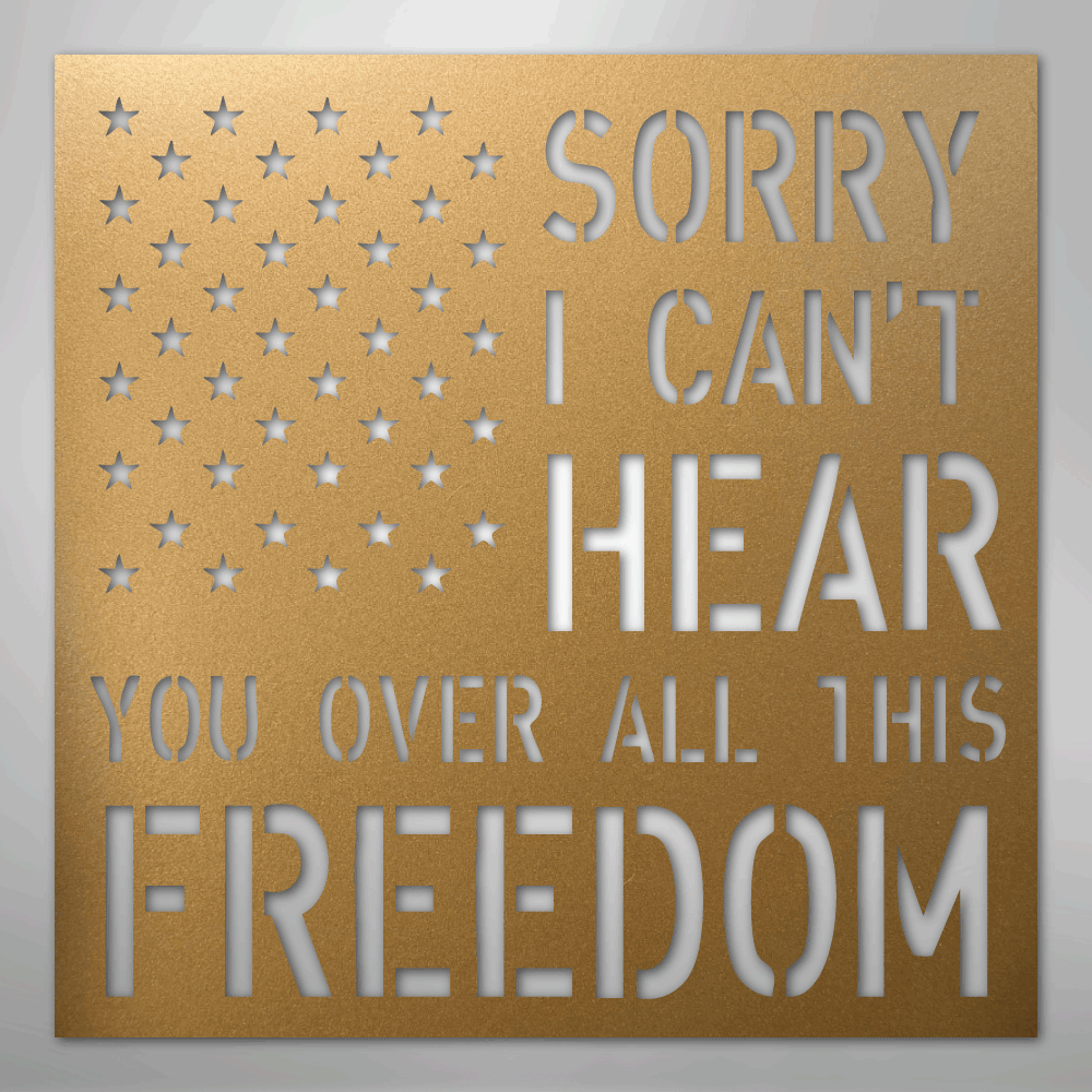 All This Freedom- Steel Sign