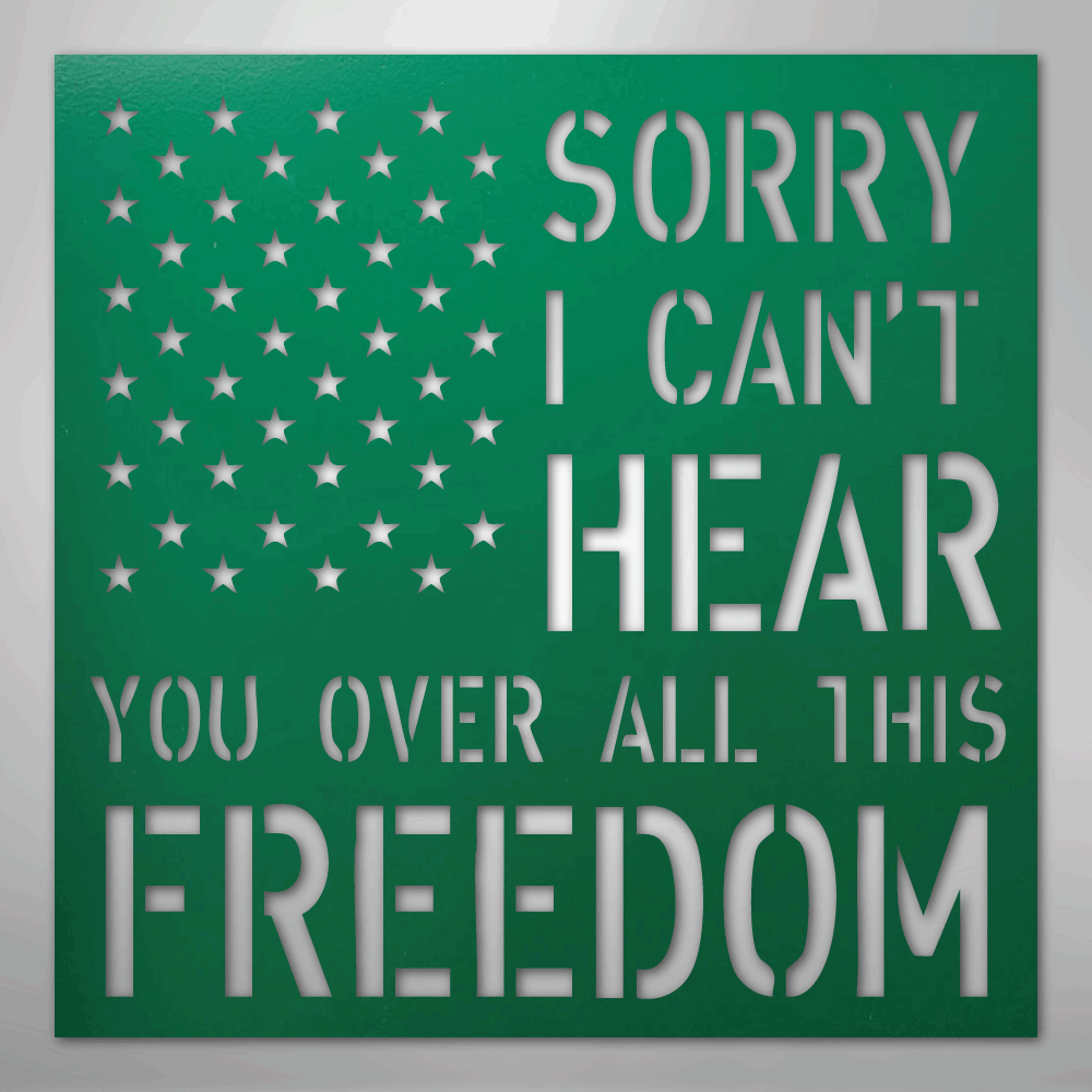 All This Freedom- Steel Sign
