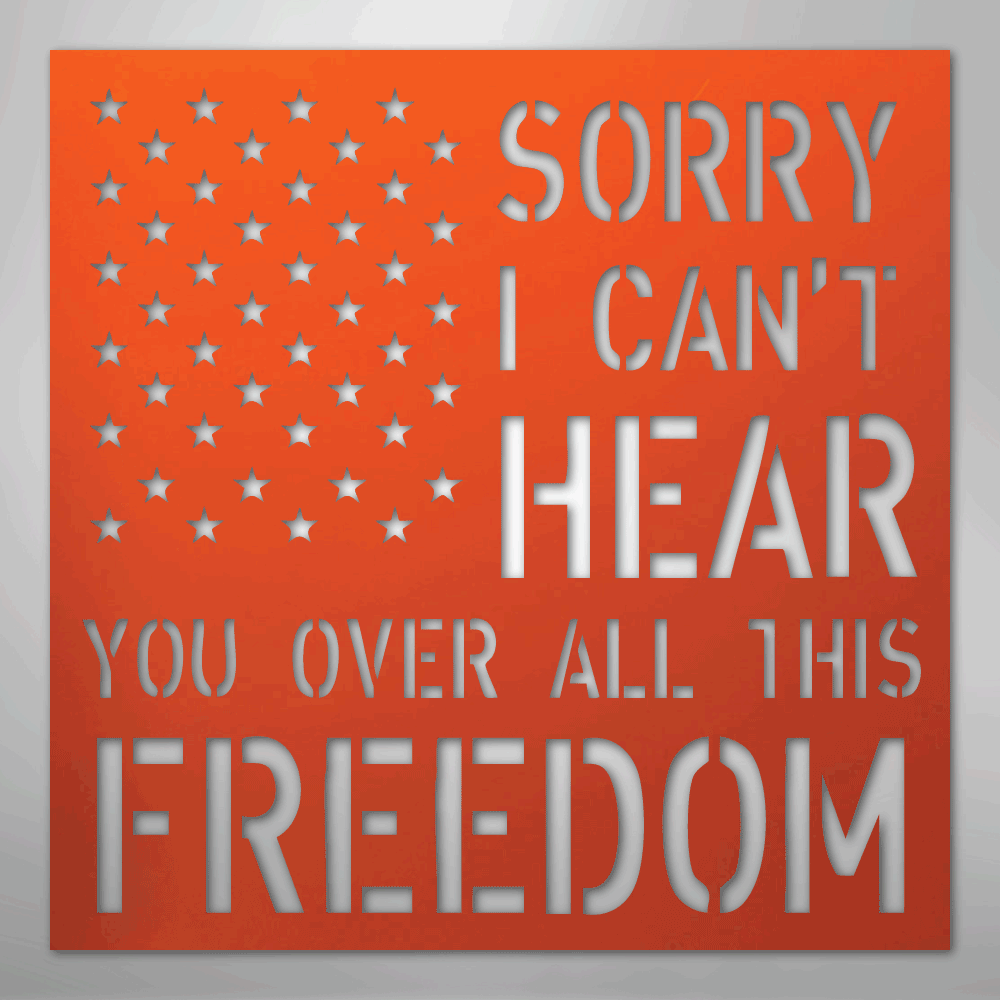 All This Freedom- Steel Sign