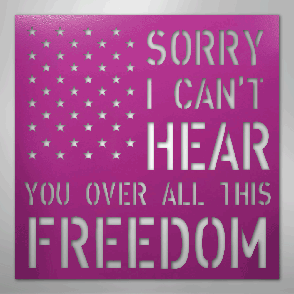 All This Freedom- Steel Sign