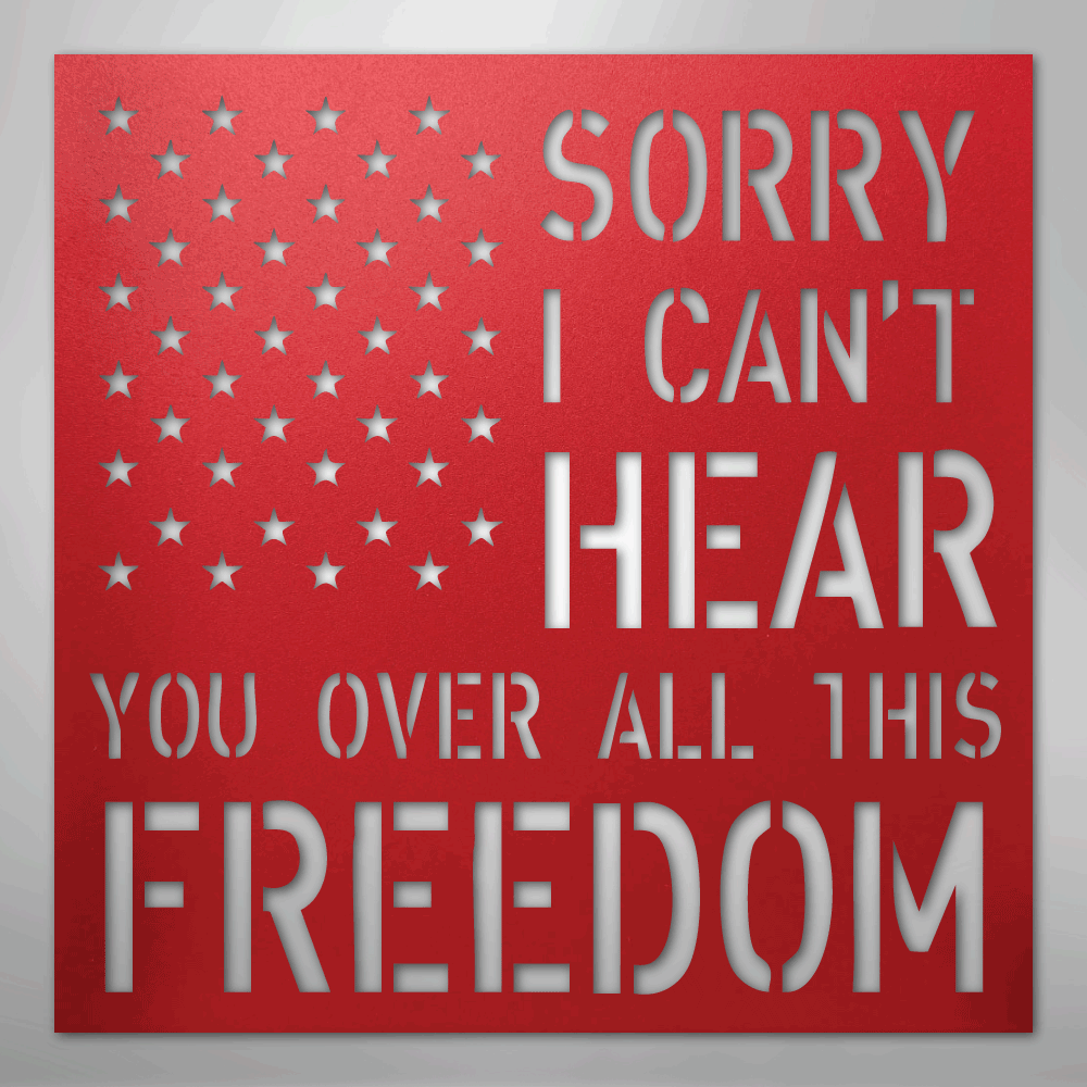 All This Freedom- Steel Sign