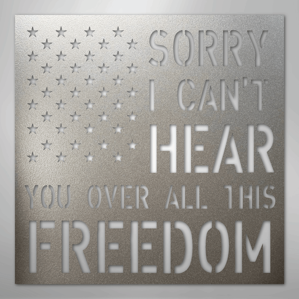 All This Freedom- Steel Sign