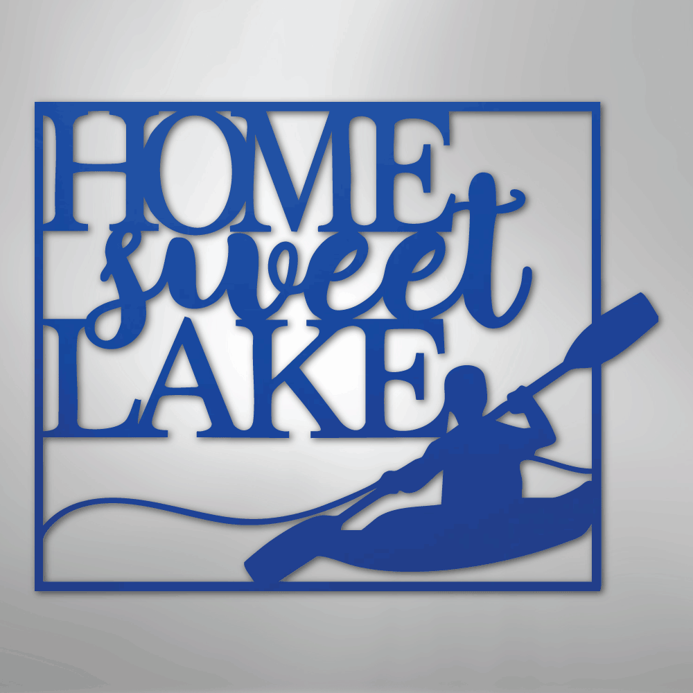 Kayaking - Steel sign