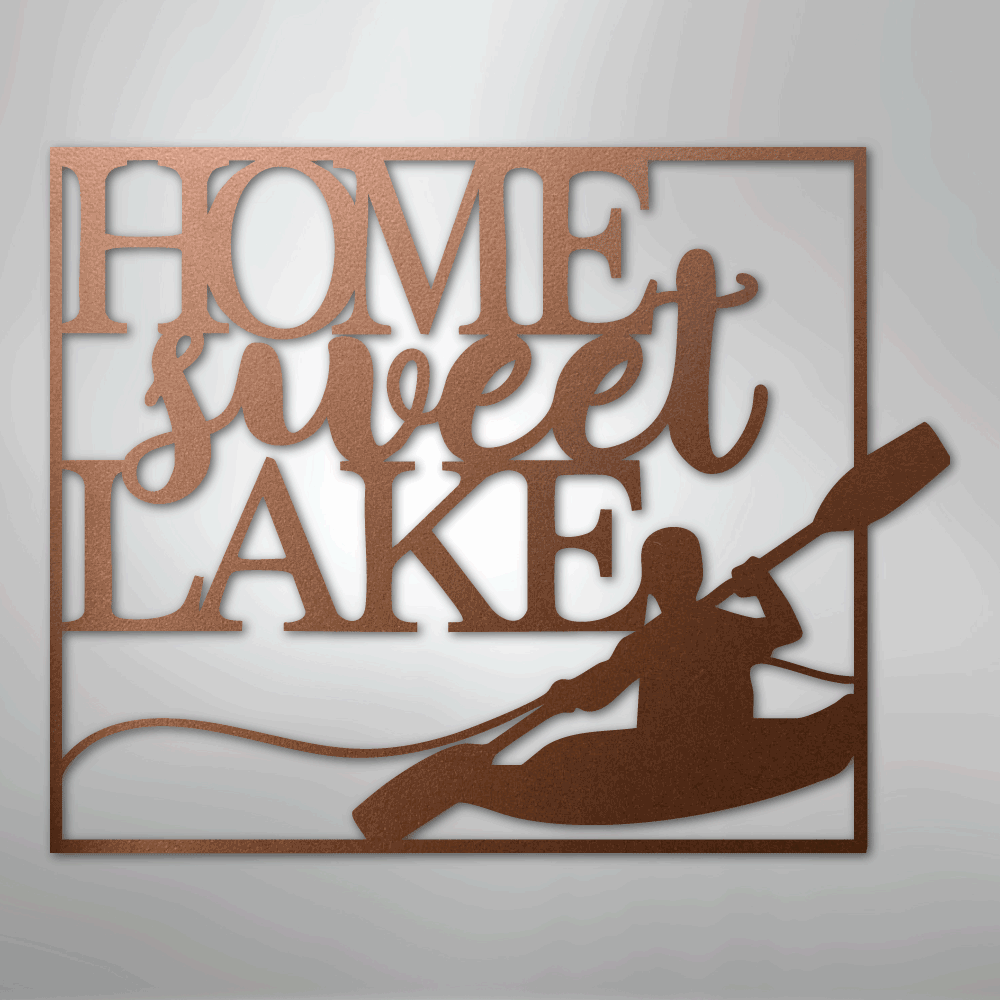 Kayaking - Steel sign