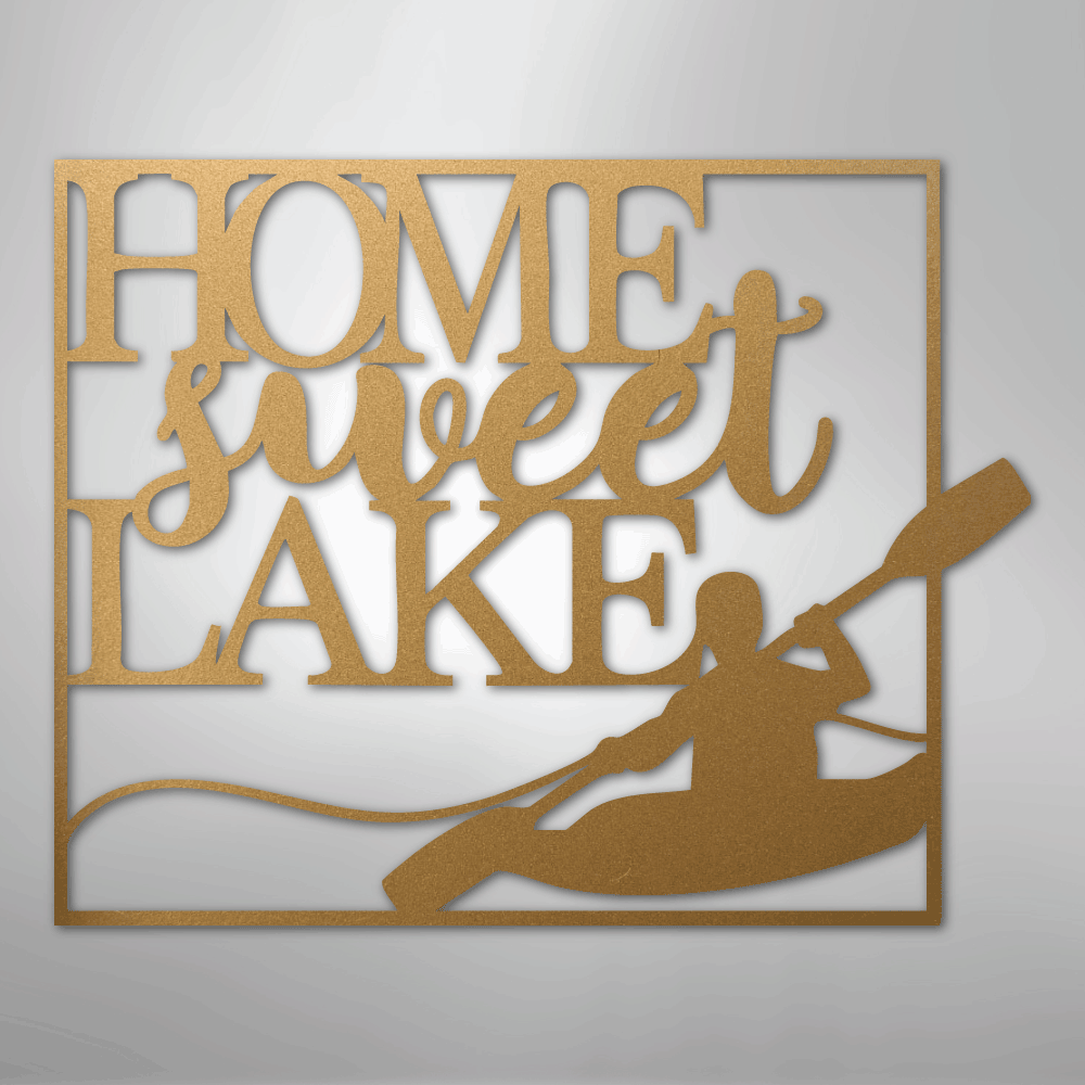 Kayaking - Steel sign