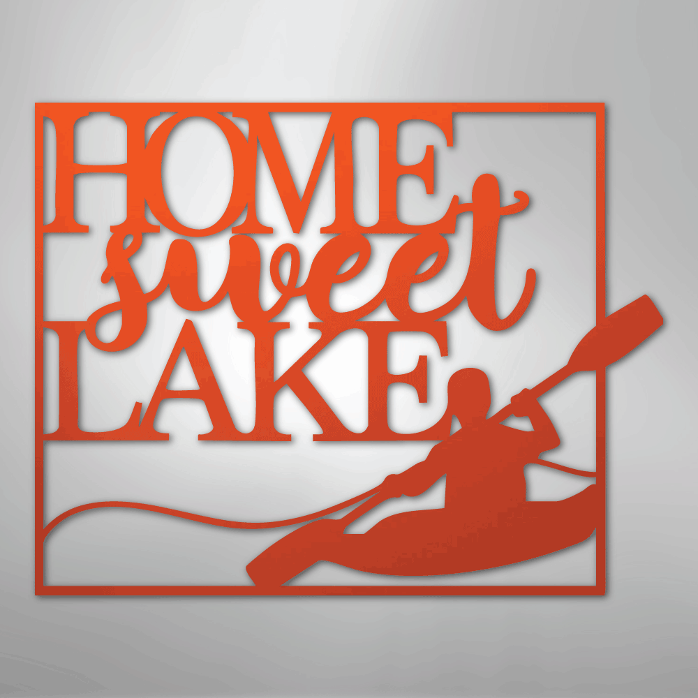 Kayaking - Steel sign