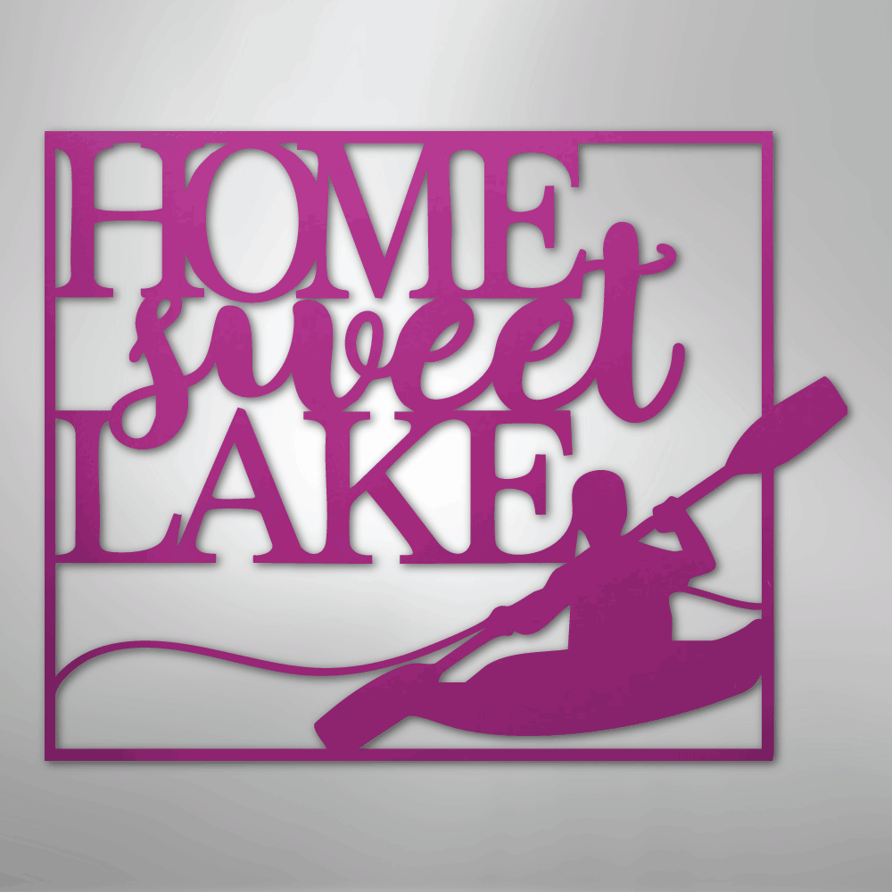 Kayaking - Steel sign