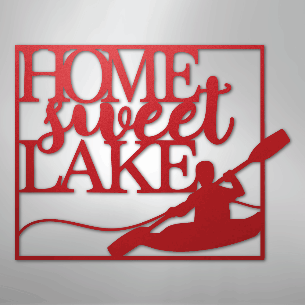 Kayaking - Steel sign