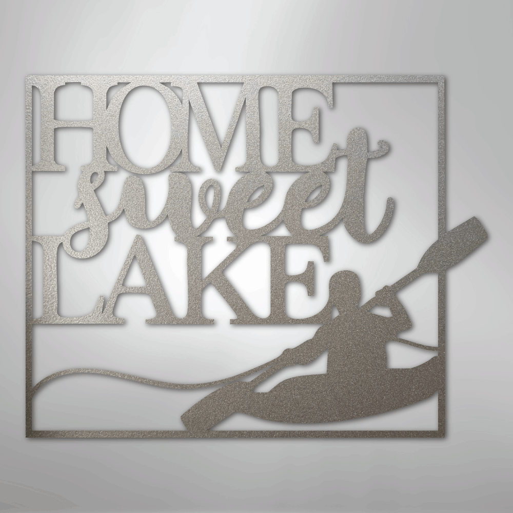 Kayaking - Steel sign