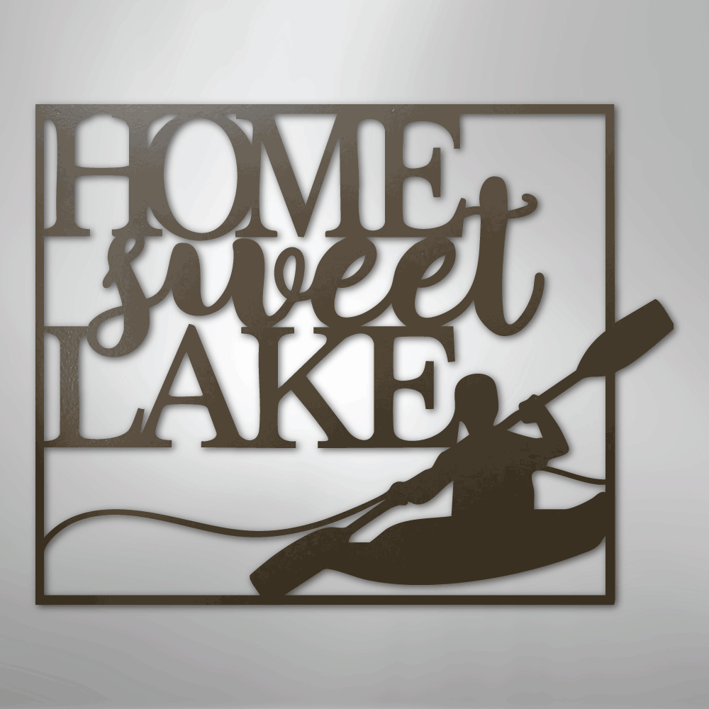 Kayaking - Steel sign