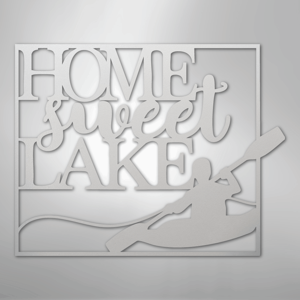 Kayaking - Steel sign
