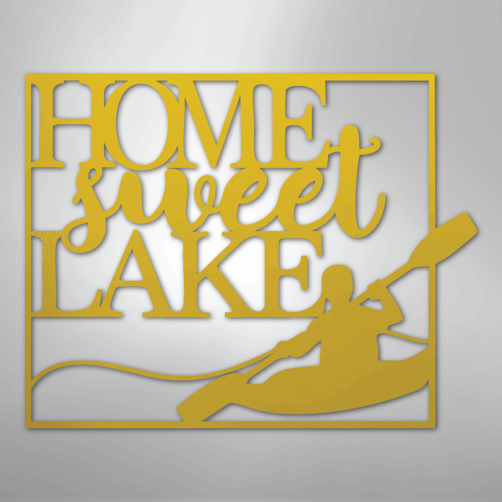 Kayaking - Steel sign