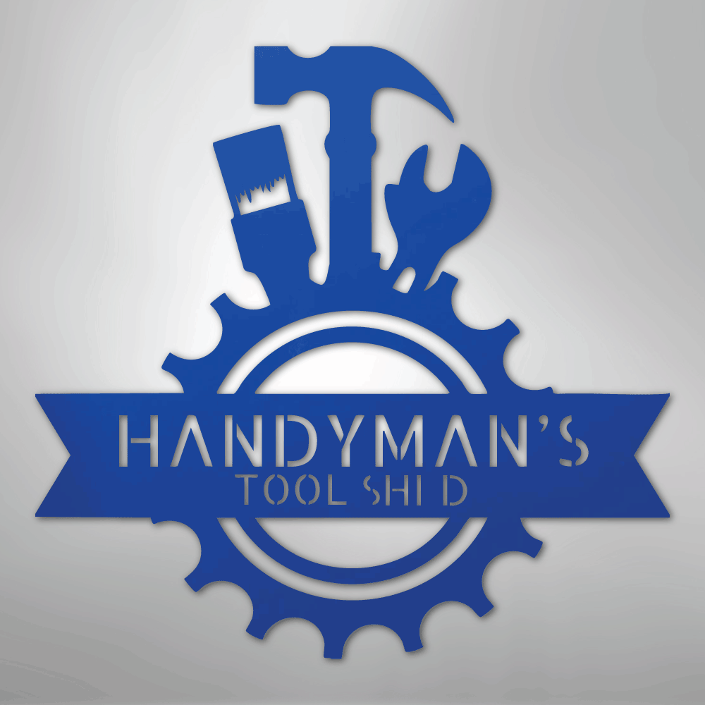 Handyman Shop Monogram - Steel Sign
