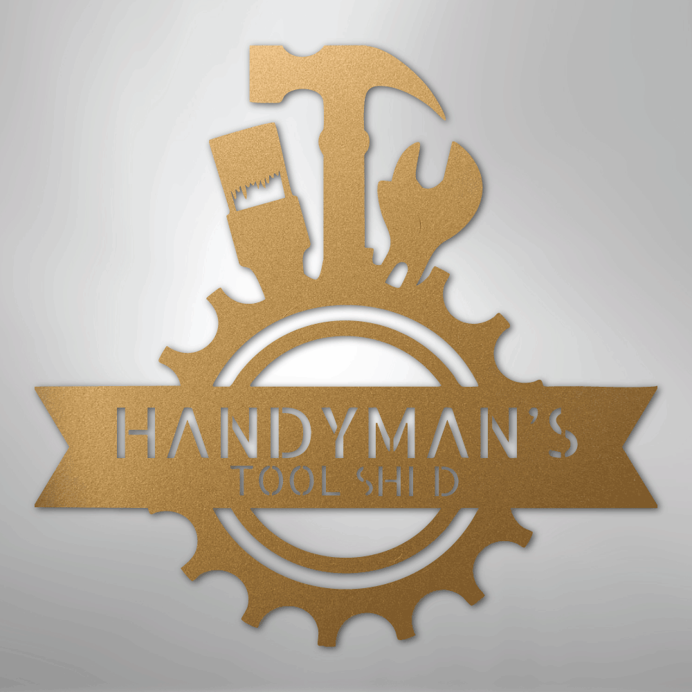 Handyman Shop Monogram - Steel Sign